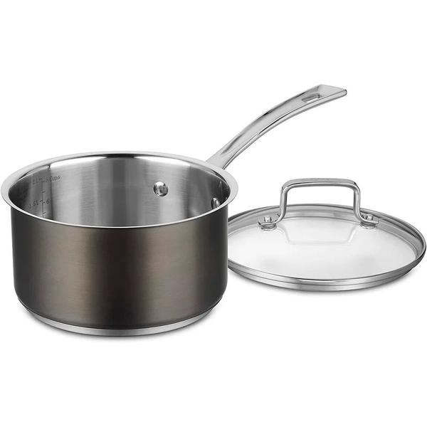 Imagem de Conjunto cuisinart de panelas em aço inox 11 peças preto bsc7-11