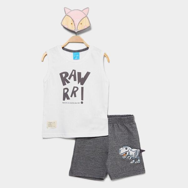 Conjunto Curto Infantil Kamylus Estampado Menino Conjunto Curto Infantil Kamylus Estampado Menino