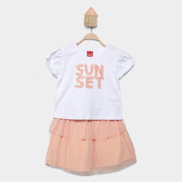 Conjunto Curto Infantil Kyly Menina Conjunto Curto Infantil Kyly Menina