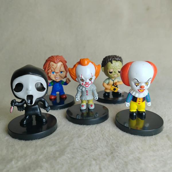 Imagem de Conjunto de 10 Figuras de Ação PVC - V de Vingança e Chucky