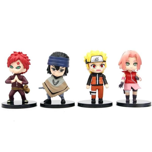 Imagem de Conjunto de 12 Figuras de Ação Naruto Shippuden - Hinata, Sasuke, Itachi, Kakashi, Gaara