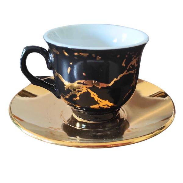 Imagem de Conjunto De 12 Peças Linha Premium De Café e Chá De Porcelana Chinesa Top CORES E MODELOS