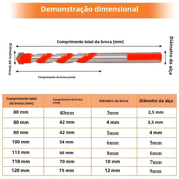 Imagem de Conjunto de 16 Brocas de Carboneto de Tungstênio para Metal, Aço, Porcelana e Cerâmica