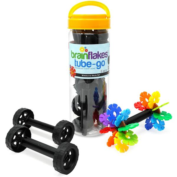 Imagem de Conjunto de 16 rodas e 8 eixos da Construction Toy Brain Flakes