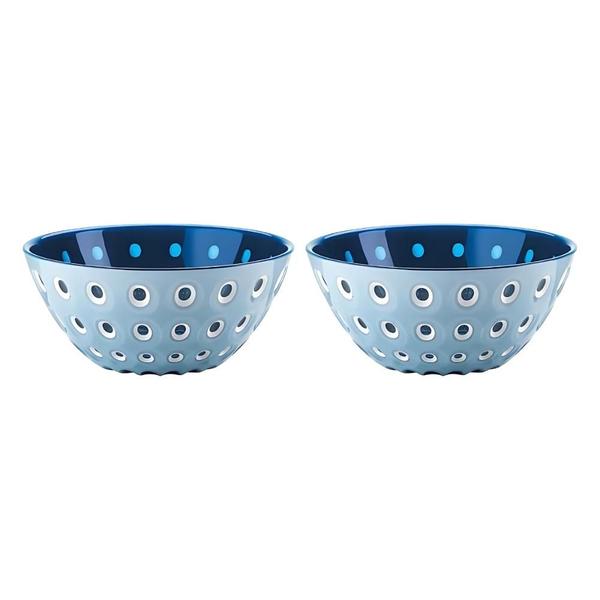 Imagem de Conjunto de 2 Bowls Le Murrine em Acrílico 12 cm Azul Claro e Azul Mediterrâneo Guzzini