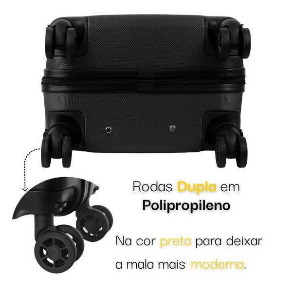 Imagem de Conjunto De 2 Malas Viagem Para Bordo De Fibra Rígida - Rodas 360 Anac 10kg