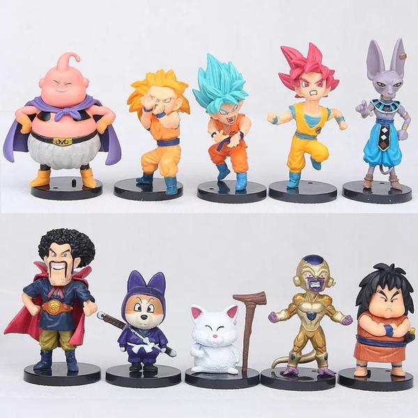 Imagem de Conjunto de 20 Figuras de Ação Anime - Super Goku, Vegeta, Broly e Outros - Ultra Instinct