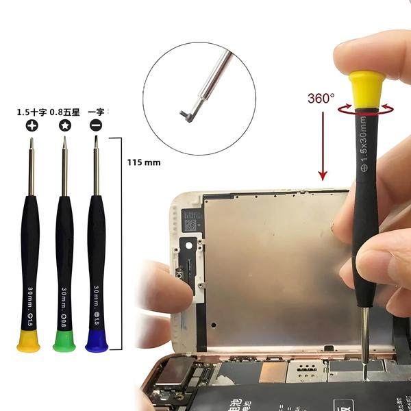 Imagem de Conjunto de 22 Ferramentas para Reparo de Celular, iPhone, iPad, Laptop e Computador