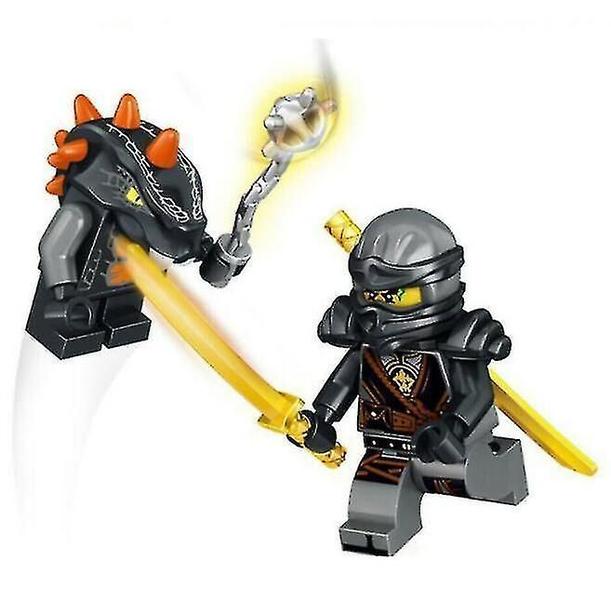 Imagem de Conjunto de 24 minibonecos Ninjago Wokex de 4,5 cm em plástico ABS