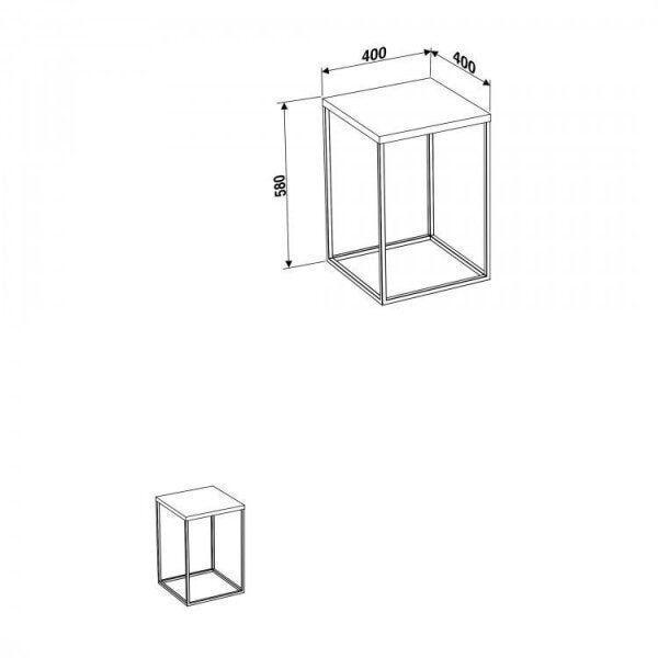 Imagem de Conjunto de 3 Estantes Guarda-Roupa para Closet com 4 Gavetas e 1 Mesa Lateral Industrial Artesan