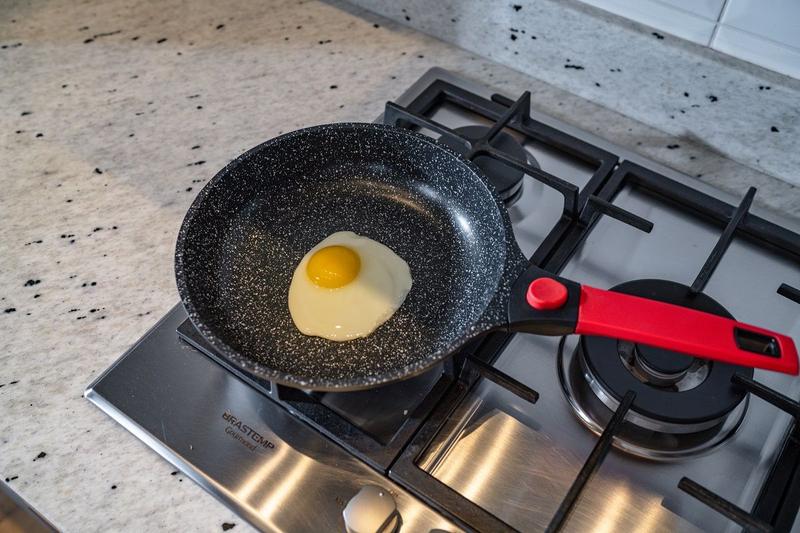 Imagem de Conjunto de 3 Panelas Antiaderentes Em Mármore Autêntico Chef