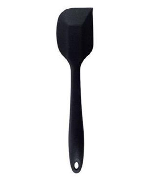 Conjunto de 3 Peças - Colher de Arroz 22,5cm e 27cm e Espátula 27cm em Silicone Preto - UNYHOME Imagem de Conjunto de 3 Peças - Colher de Arroz 22,5cm e 27cm e Espátula 27cm em Silicone Preto - UNYHOME