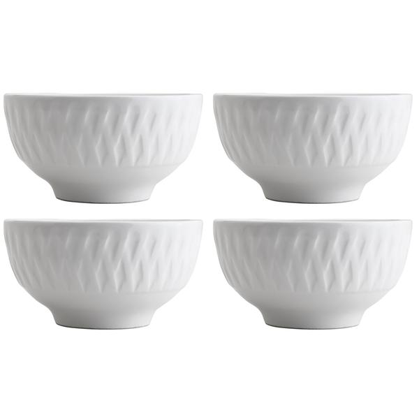 Imagem de Conjunto de 4 Bowls de Porcelana Balloon Branco 270ml - Lyor