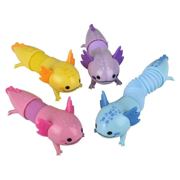 Imagem de Conjunto de 4 brinquedos Fidget Stress Relief Axolotl Pop Tube