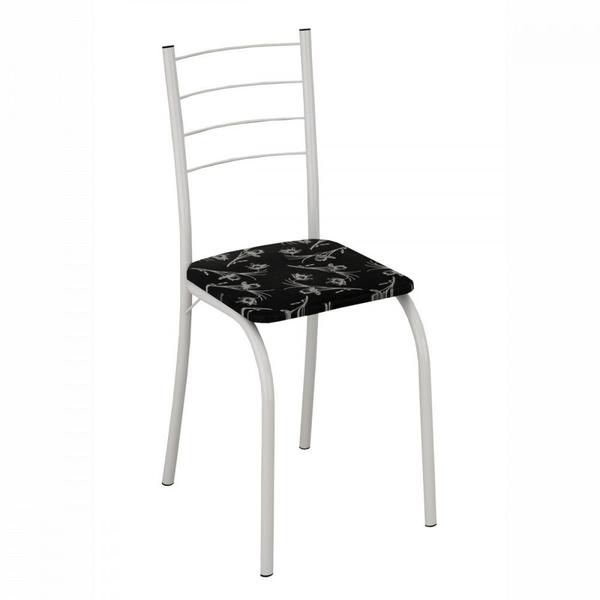 Conjunto de 4 Cadeiras Rio Liso Branco Assento Preto Lirio Teixeira Imagem de Conjunto de 4 Cadeiras Rio Liso Branco Assento Preto Lirio Teixeira