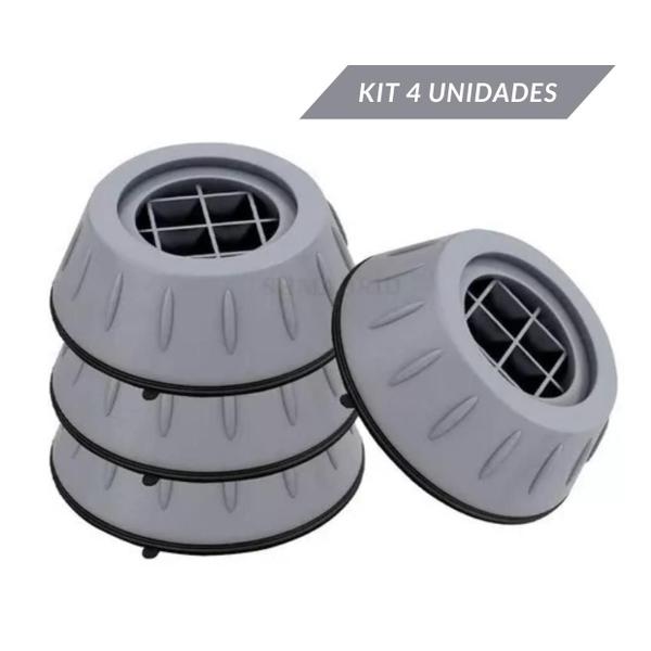 Conjunto de 4 Pés Estabilizadores para Máquina de Lavar - Monac Imagem de Conjunto de 4 Pés Estabilizadores para Máquina de Lavar
