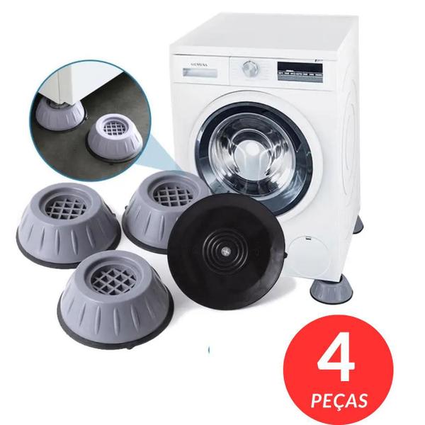 Conjunto De 4 Pés Estabilizadores Para Máquina De Lavar - Monac Imagem de Conjunto De 4 Pés Estabilizadores Para Máquina De Lavar