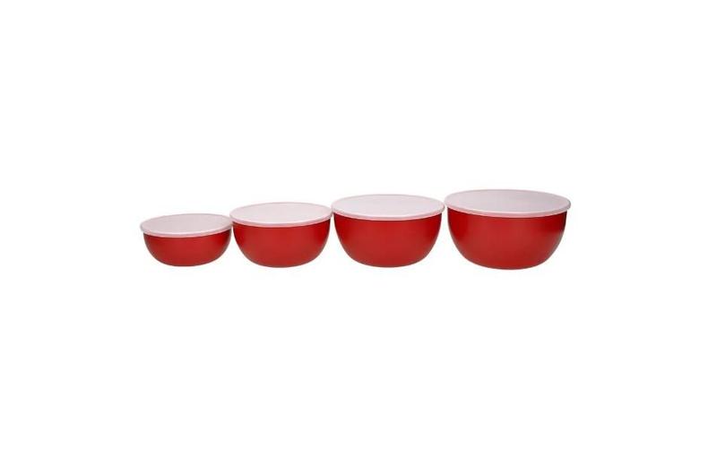 Imagem de Conjunto de 4 Tigelas Cozinha Luxo Vermelho KitchenAid