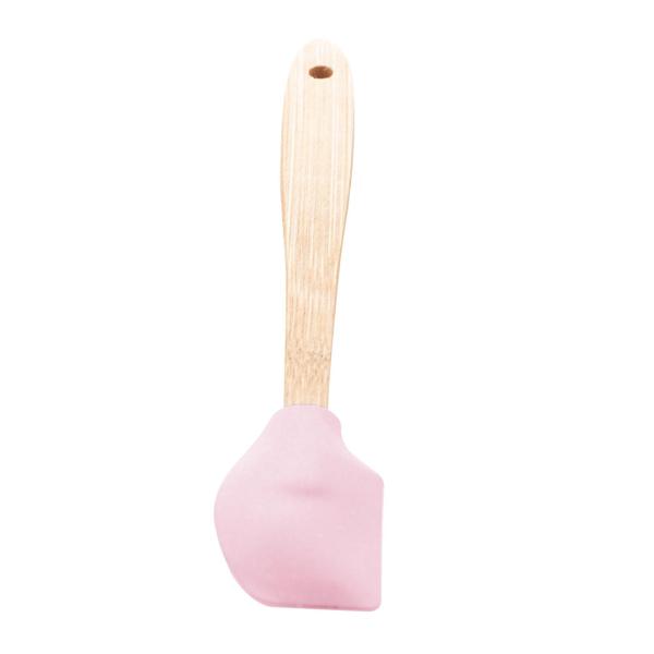 Imagem de Conjunto De 4 Utensílios Em Silicone Com Cabo Em Bambu Lyor