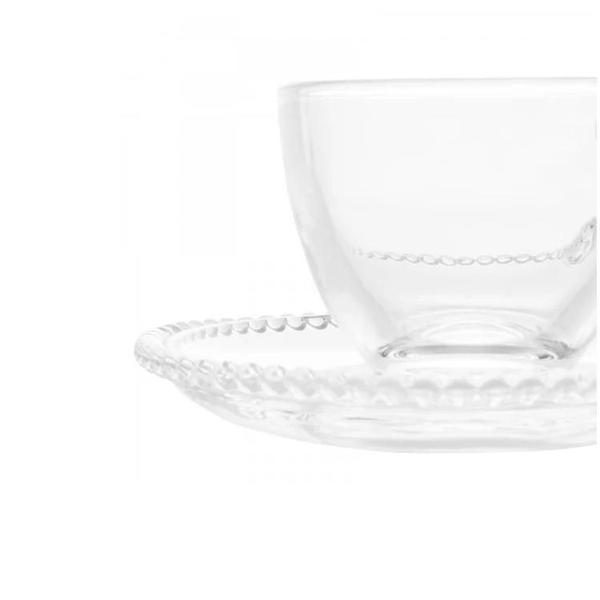 Conjunto De 4 Xícaras De Chá Com Pires 200 Ml Cristal Wolff Imagem de Conjunto De 4 Xícaras De Chá Com Pires 200 Ml Cristal Wolff