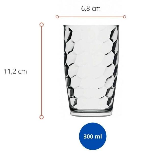 Imagem de Conjunto de 6 Copos de Vidro Nadir 300ml - Poema