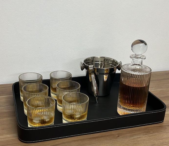 Imagem de Conjunto de 6 Copos Para Whisky de Cristal Lines 300ml