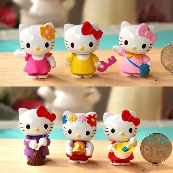 Imagem de Conjunto de 6 Figuras de Ação Hello Kitty - Kuromi, My Melody e Cinnamoroll