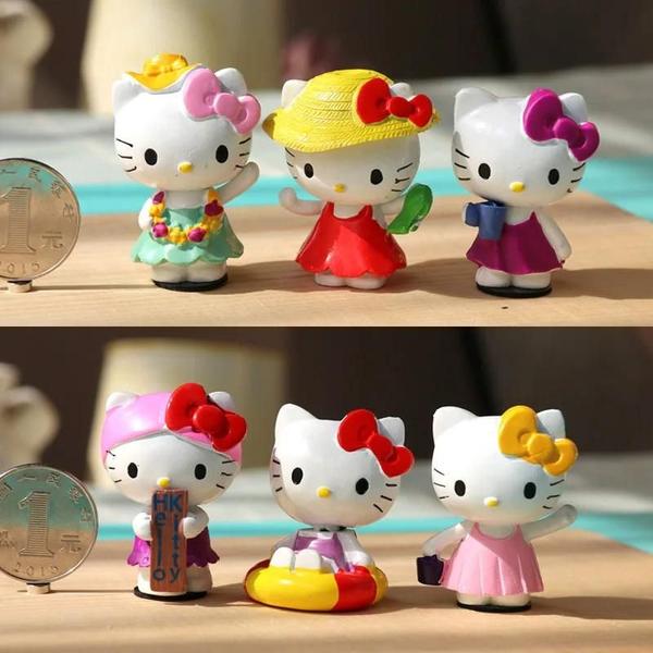 Imagem de Conjunto de 6 Figuras de Ação Hello Kitty - Kuromi, My Melody e Cinnamoroll