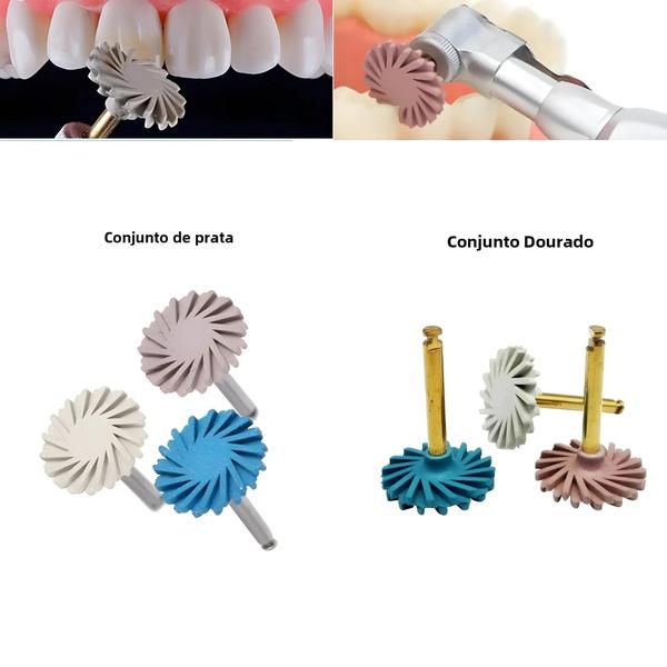 Imagem de Conjunto de 6 Polidoras de Borracha Dentária para Resina Composta