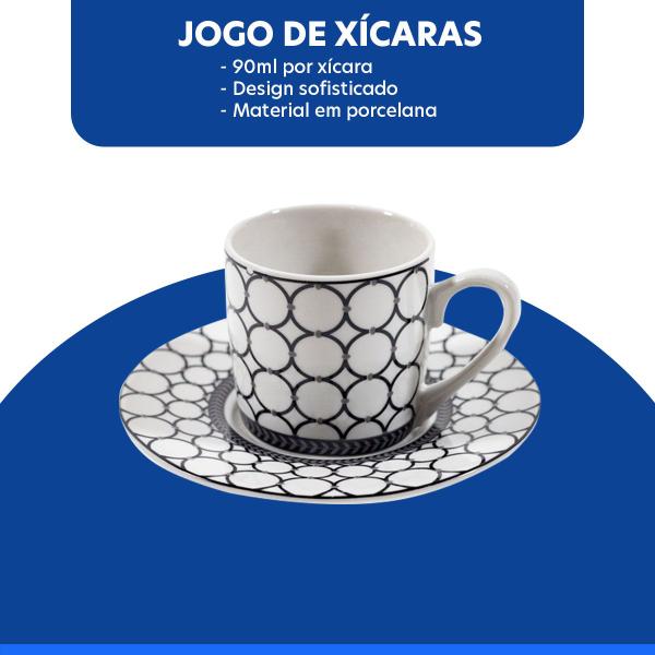 Imagem de Conjunto de 6 Xícaras em Porcelana Elos