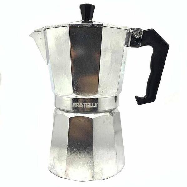 Conjunto De 6 Xicaras Para Café + Cafeteira Italiana - Fratelli Imagem de Conjunto De 6 Xicaras Para Café + Cafeteira Italiana