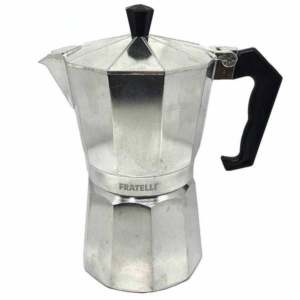Conjunto De 6 Xicaras Para Café + Cafeteira Italiana - Fratelli Imagem de Conjunto De 6 Xicaras Para Café + Cafeteira Italiana