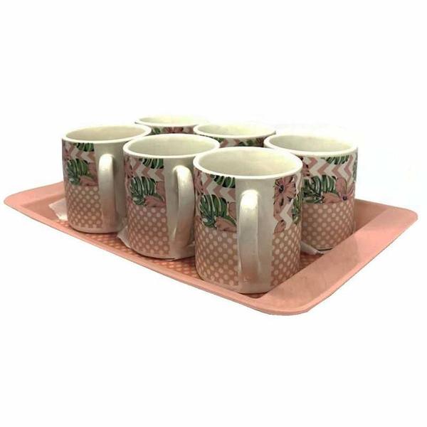 Conjunto De 6 Xicaras Para Café + Cafeteira Italiana - Fratelli Imagem de Conjunto De 6 Xicaras Para Café + Cafeteira Italiana