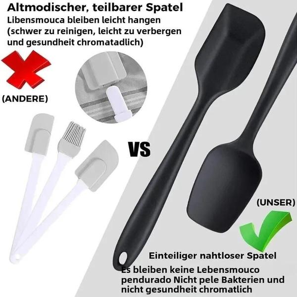 Imagem de Conjunto de 7 Espátulas de Silicone Resistente ao Calor - Antiaderente