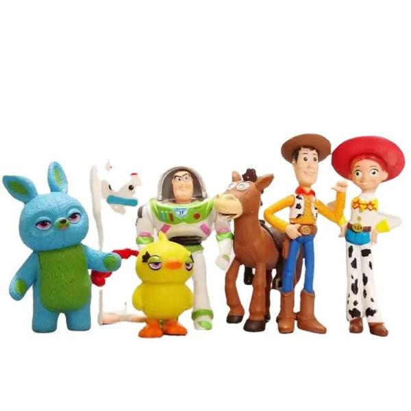 Imagem de Conjunto de 7 Figuras de Ação Toy Story - Woody, Jessie, Buzz e Outros