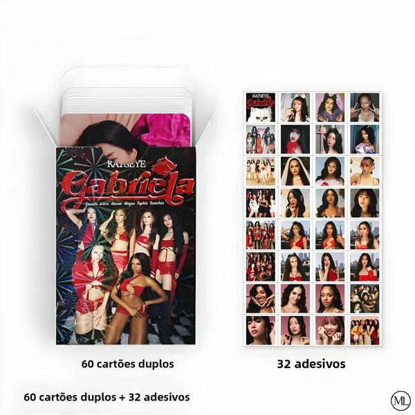 Conjunto De 92 Photocards Do Álbum KATSEYE Kpop Idol, Cartões Lomo