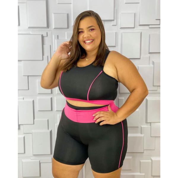 Imagem de CONJUNTO DE ACADEMIA PREMIUM Roupa fitness PLUS SIZE G, GG, XGG e EXGG