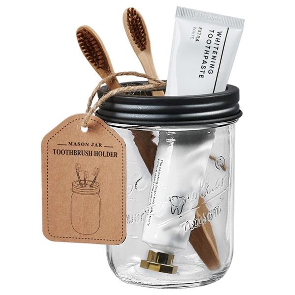 Imagem de Conjunto de acessórios de banheiro Amolliar Mason Jar, pacot