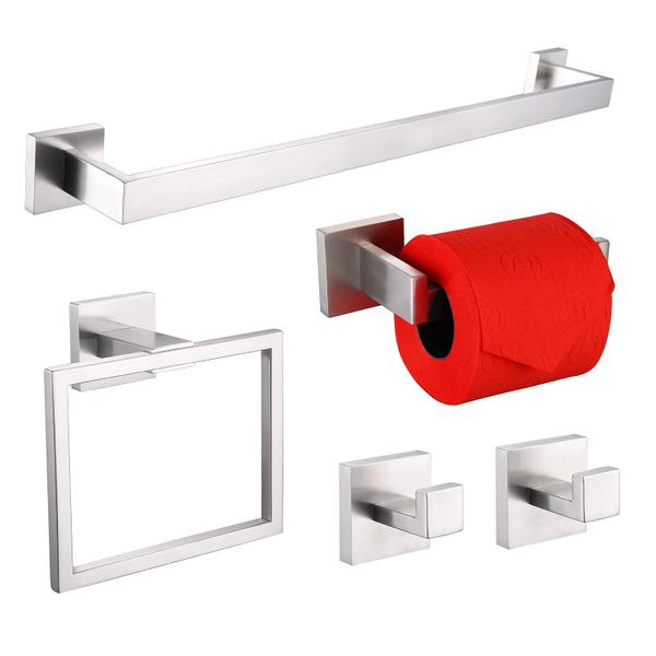 Imagem de Conjunto de acessórios de banheiro LANC Towel Bar Ho 5 Pieces