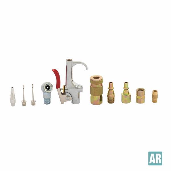 Conjunto de Acessórios Para Ar Comprimido 10 Peças 2099 - LUPUS Imagem de Conjunto de Acessórios Para Ar Comprimido 10 Peças 2099 - LUPUS