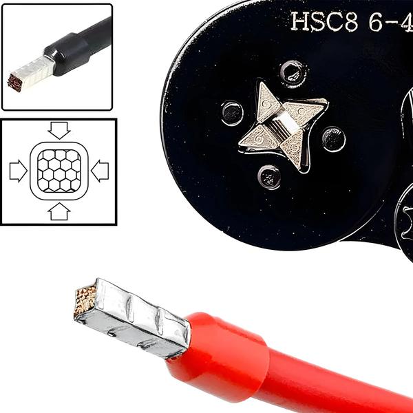 Imagem de Conjunto de Alicates para Crimpar Terminais Tubulares Multi-Crimp