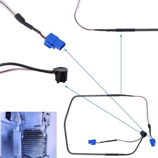 Imagem de Conjunto de aquecedor de descongelamento Wadoy DA47-00244U para Samsung