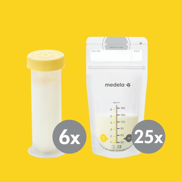 Imagem de Conjunto de armazenamento de leite materno Medela Store and Feed sem BPA