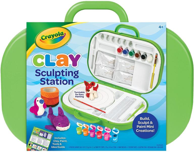 Imagem de Conjunto de arte em argila para crianças Clay Sculpting Station Crayola com tinta 6+