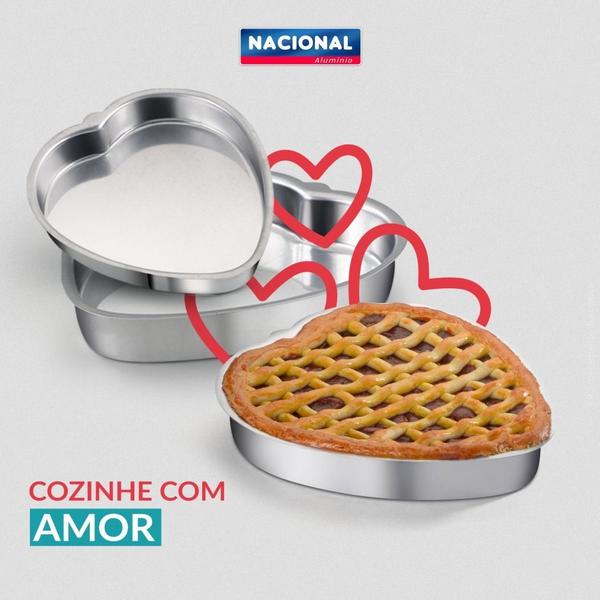 Conjunto de assadeiras coração n1 a 3 - nacional Imagem de Conjunto de assadeiras coração n1 a 3 - nacional