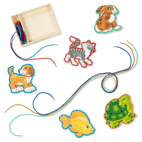 Imagem de Conjunto de atividades Lace and Trace Melissa & Doug Pets de 3 anos ou mais