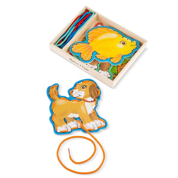 Imagem de Conjunto de atividades Lace and Trace Melissa & Doug Pets de 3 anos ou mais