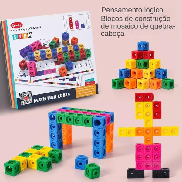 Imagem de Conjunto de atividades Numberblocks com cubos matemáticos MathLink ONSHINE