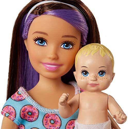 Imagem de Conjunto de Babá Barbie com Boneca Skipper, Bebê que Muda de Cor, Acessórios, 3-7 anos