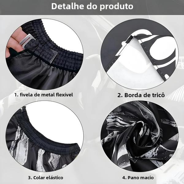 Imagem de Conjunto de Babador e Xale de Cabeleireiro à Prova d'Água - Nylon - Ferramenta Profissional